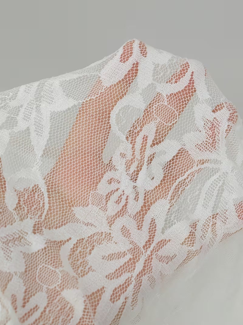 Women’s Elegant Lace Hollow-Out 3-Piece Skirt Set
