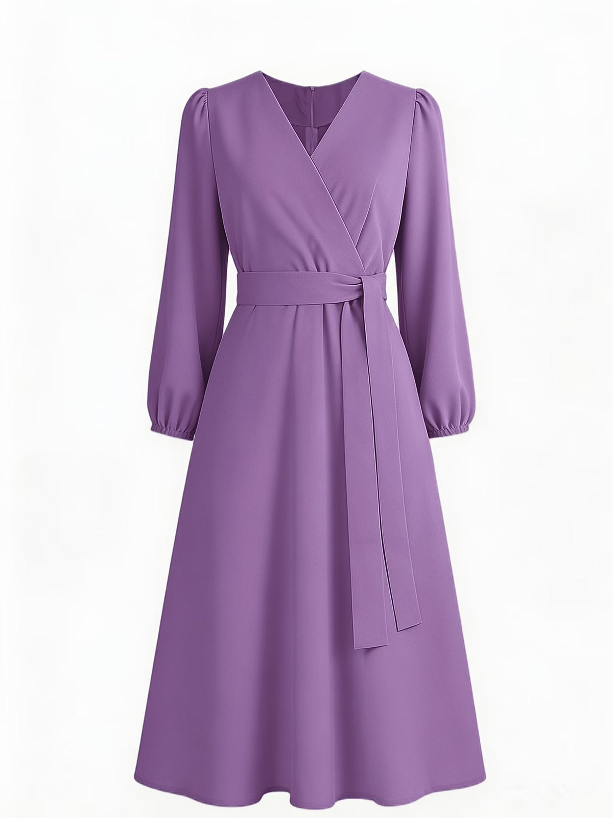 Women’s Breathable V-Neck A-Line Summer Midi Dress