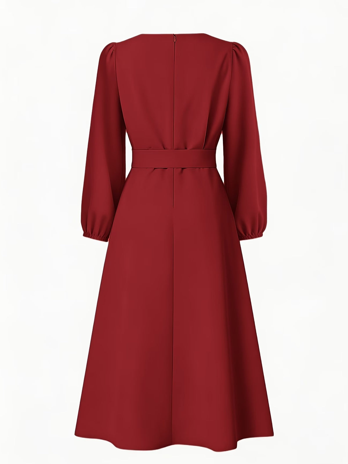 Women’s Breathable V-Neck A-Line Summer Midi Dress