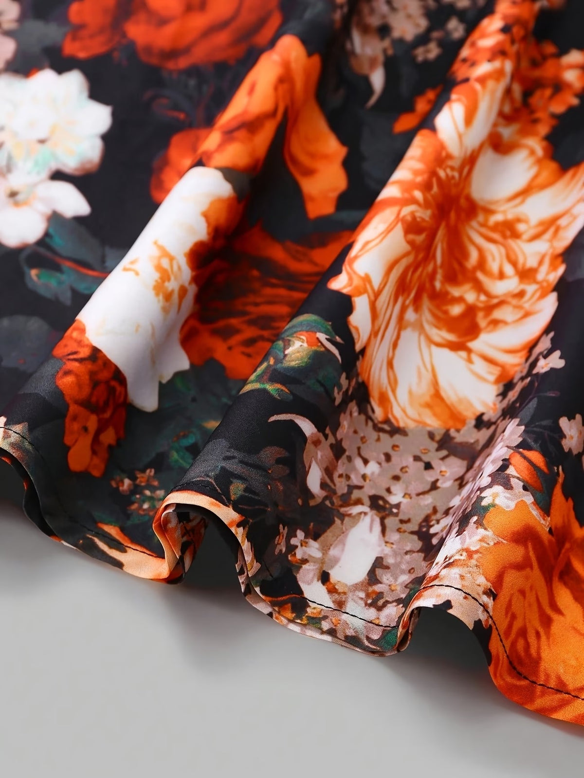 Plus Size Women’s Lightweight Chiffon Cardigan & Floral Midi Dress 2-Piece Set