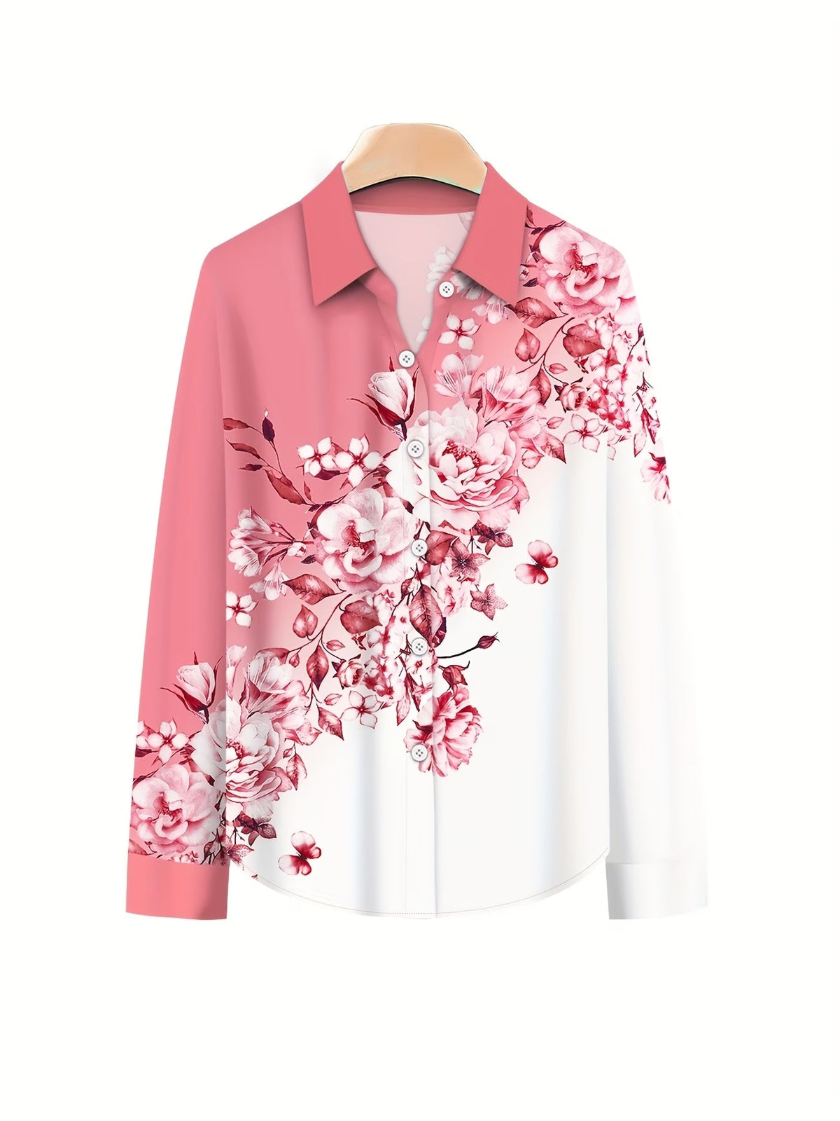 Women’s Lapel Blouse & Loose-Fit Pants 2-Piece Set