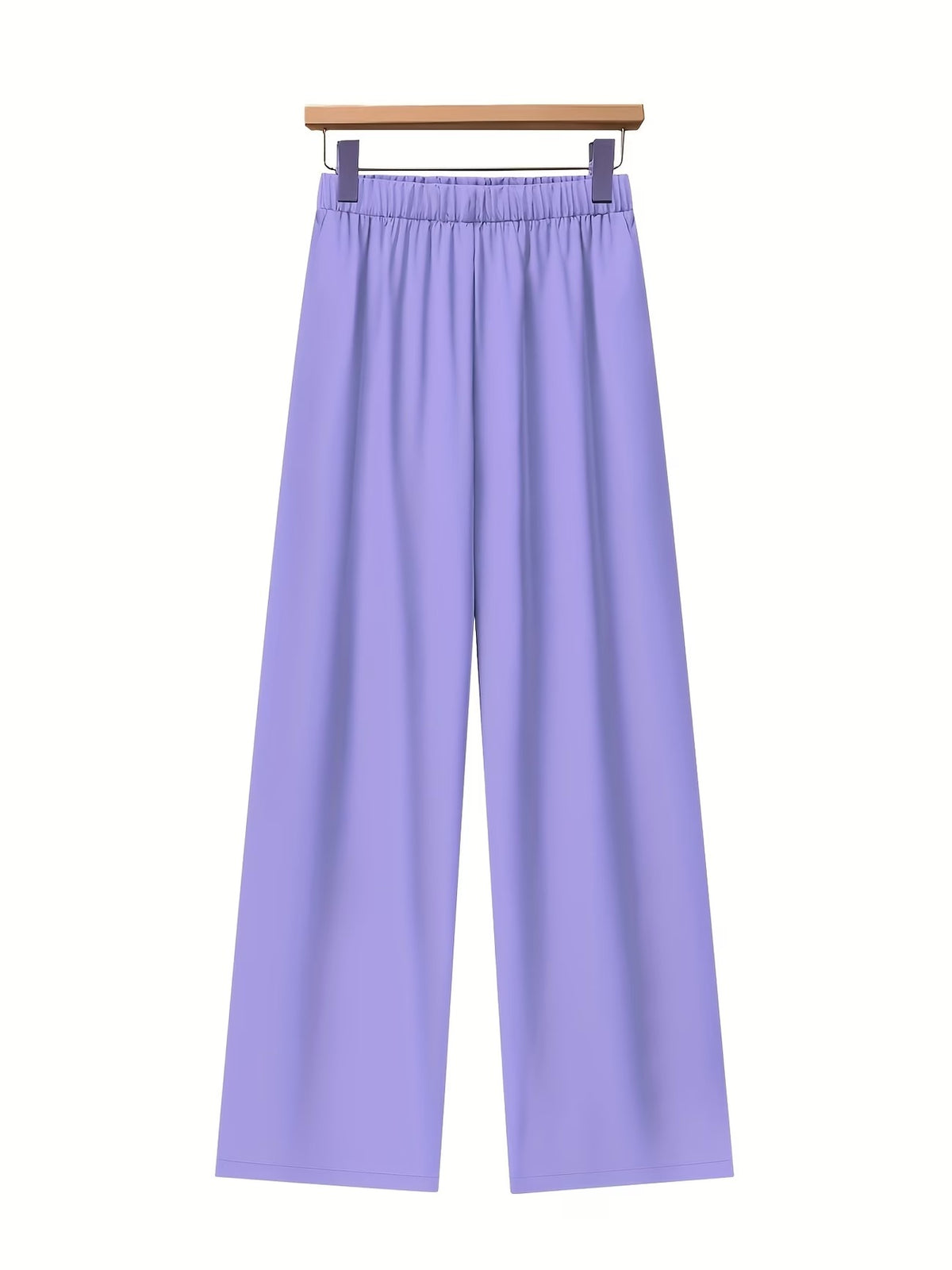 Women’s Lapel Blouse & Loose-Fit Pants 2-Piece Set