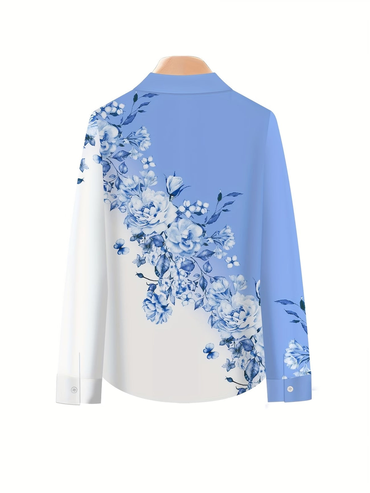 Women’s Lapel Blouse & Loose-Fit Pants 2-Piece Set