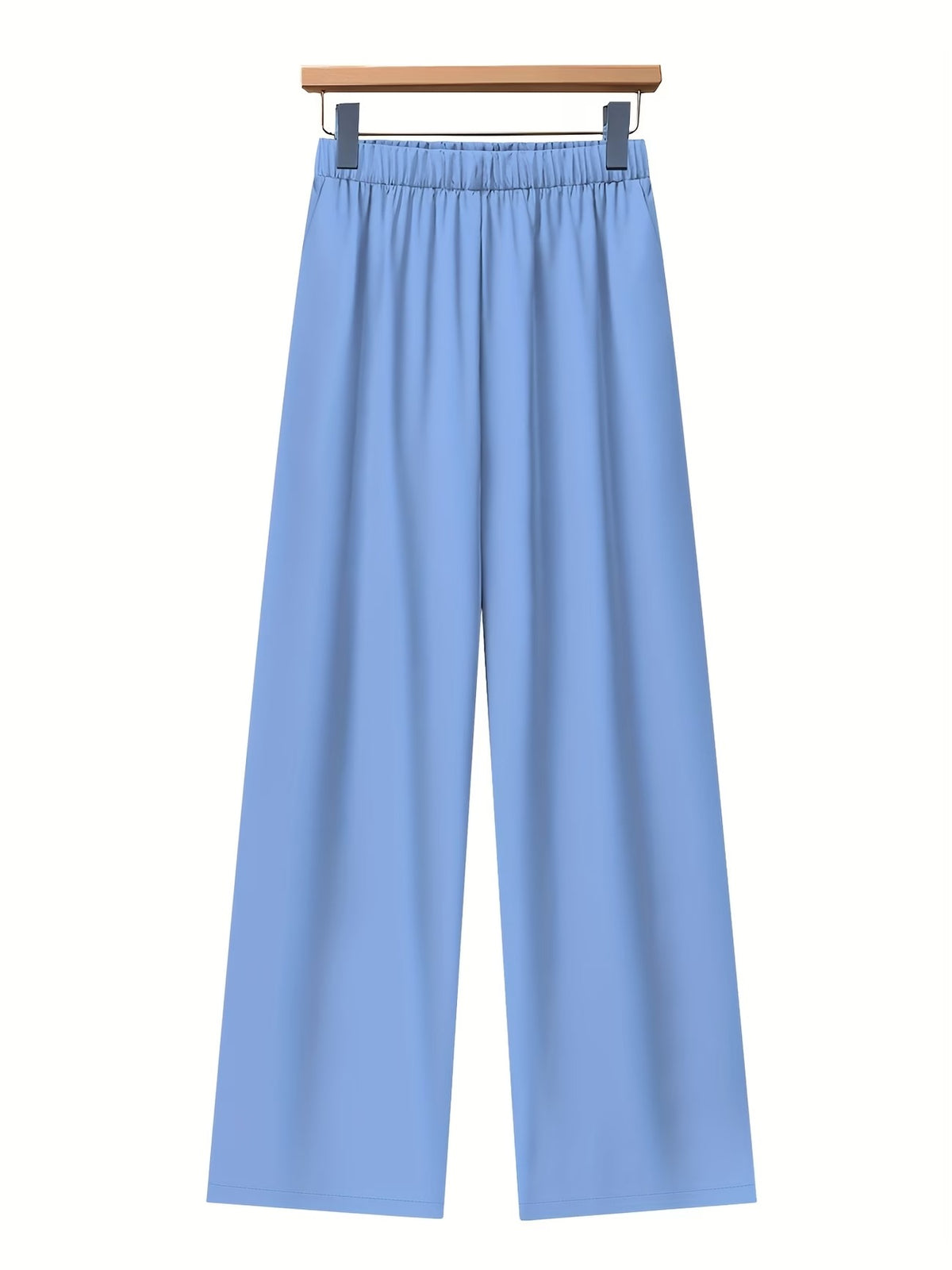 Women’s Lapel Blouse & Loose-Fit Pants 2-Piece Set