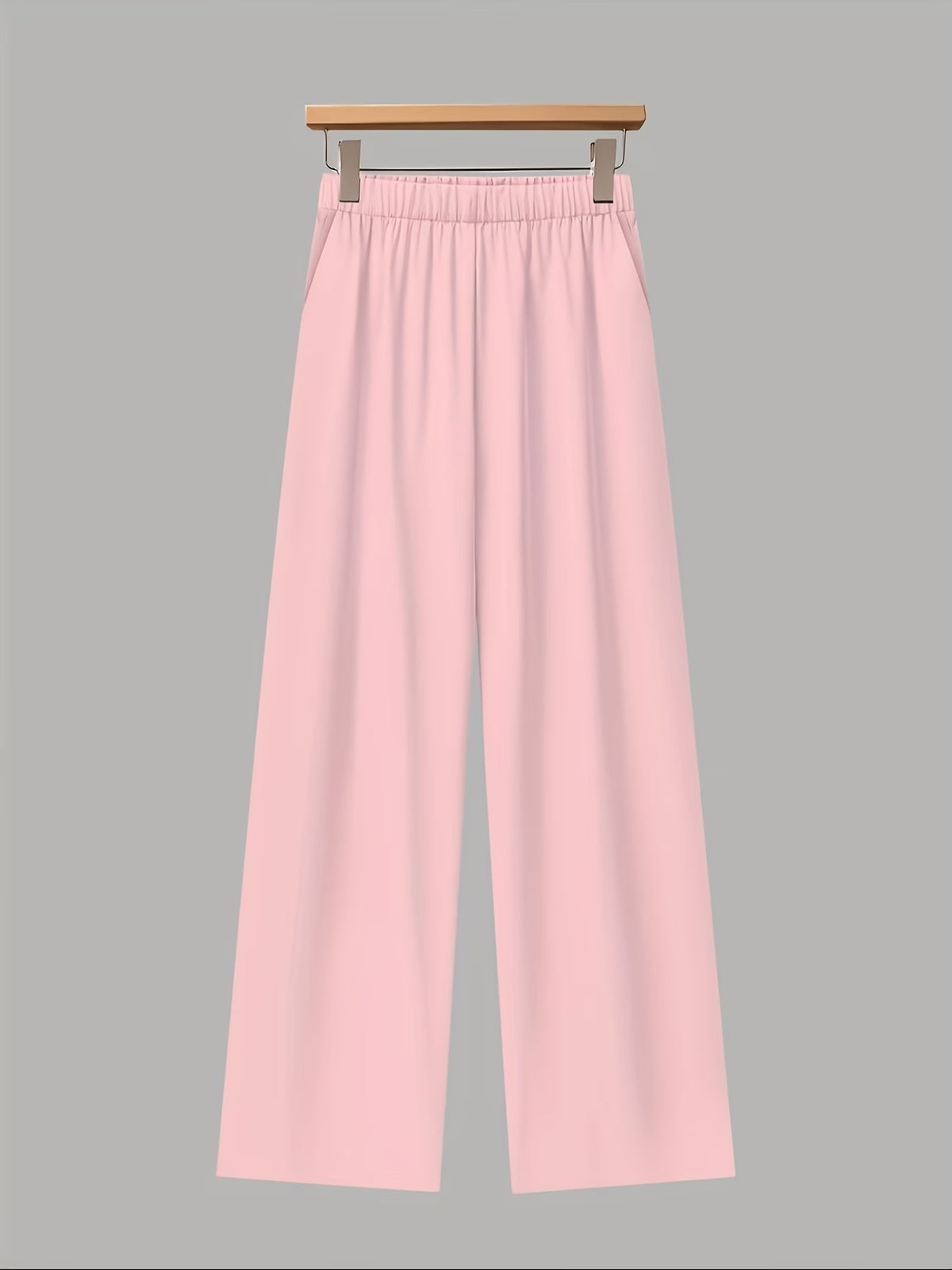 Women’s Lapel Blouse & Loose-Fit Pants 2-Piece Set